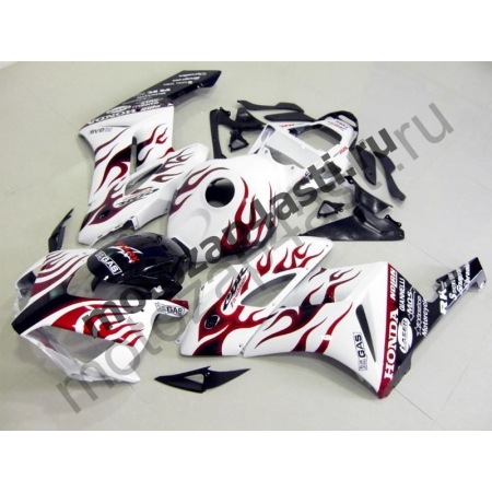 Комплект пластика Honda CBR1000RR 2004-2005 Белый с красным огнем