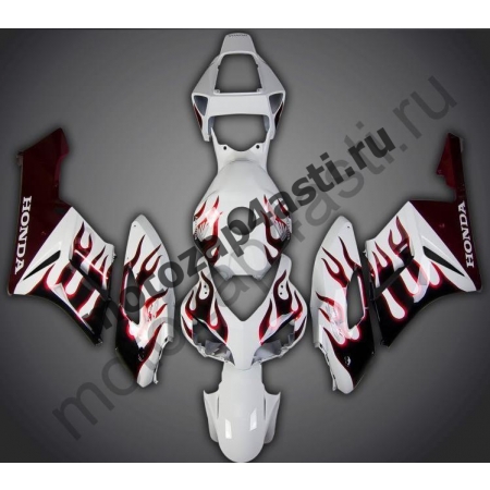 Комплект пластика Honda CBR1000RR 2004-2005 Белый с огнем
