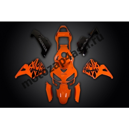 Комплект Мотопластика Honda CBR600RR 03-04 Оранжево-Черный