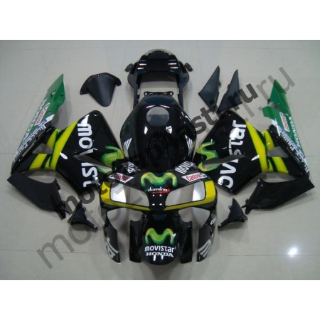 Комплект Мотопластика Honda CBR600RR 05-06 Movistar Черный