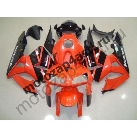 Комплект Мотопластика Honda CBR600RR 05-06 Оранжево-Черный-2.
