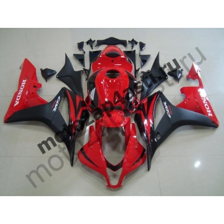 Комплект мотопластика Honda CBR600RR 07-08 Штатный Красно-Черный.