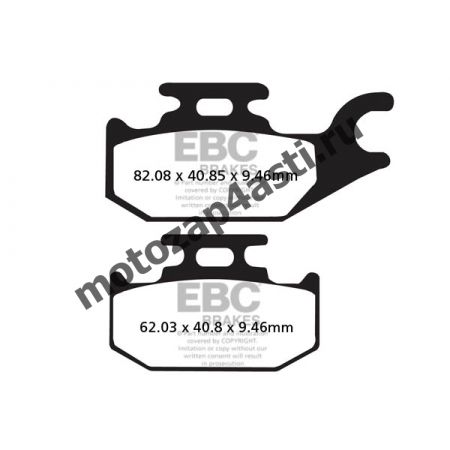 Колодки тормозные ST056 (Nissin 2p-291 EBC FA413/307)