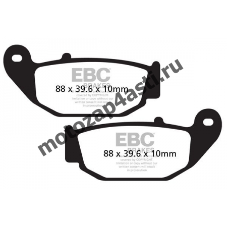 Колодки тормозные ST093 (EBC FA629)