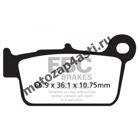 Колодки тормозные ST095 (Nissin 2p-296 EBC FA367)