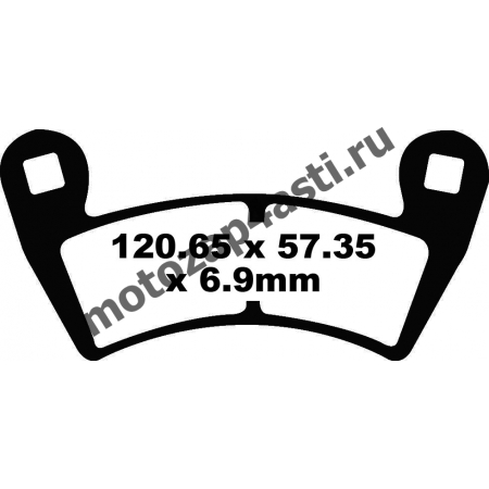 Колодки тормозные ST097 (EBC FA452)