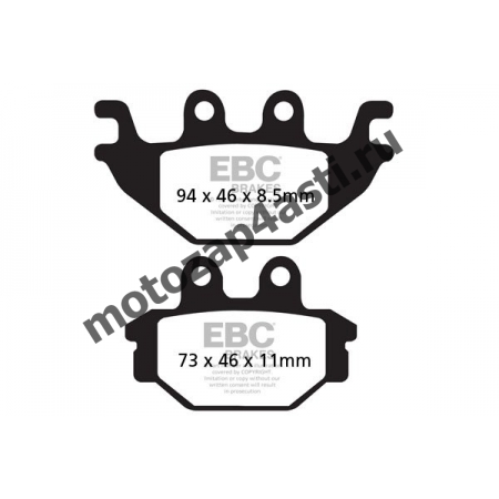Колодки тормозные ST099 (EBC FA377)