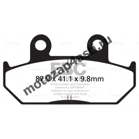 Колодки тормозные ST116 (Nissin 2p-220 EBC FA124)